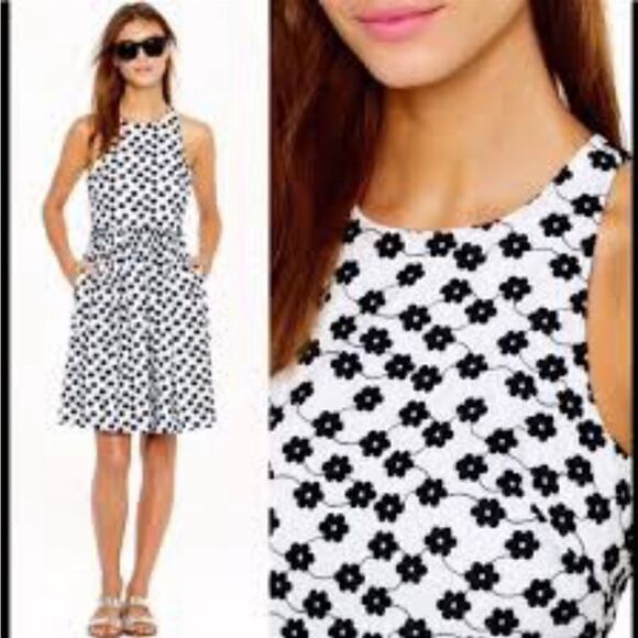 J. Crew Tulip Circle Neck Halter Cut Out Back Dress - Picture 1 of 13